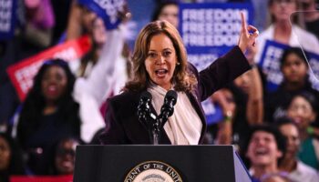 La vice-présidente américaine et candidate démocrate Kamala Harris, lors d'un meeting à Houston au Texas, le 25 octobre 2024