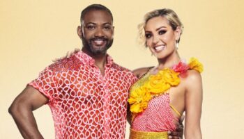 Strictly Come Dancing stars JB Gill and Amy Dowden. Pic: BBC/Ray Burmiston