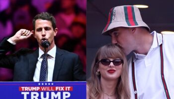 Tony Hinchcliffe incites fury from Swifties after calling Travis Kelce ‘the next OJ Simpson’ at Trump rally