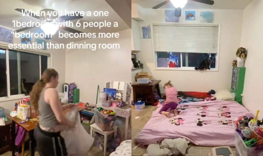 TikTok outraged over family of six with baby on the way living in one bedroom apartment