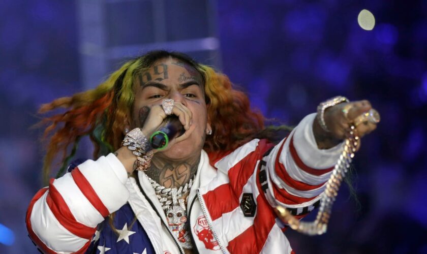 Rapper Tekashi 6ix9ine arrested in New York for alleged parole violation