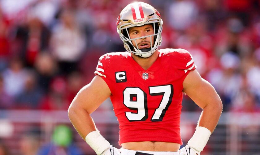 49ers star Nick Bosa may face discipline for displaying MAGA hat after game