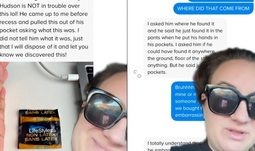 A kindergarten teacher found a condom in one of her students’ pockets. Her text to their mom went viral