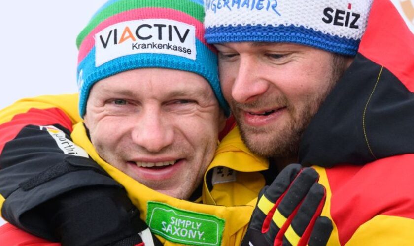 Zwischen Francesco Friedrich (links) und Johannes Lochner herrscht neuerdings Stunk. Foto: Robert Michael/dpa