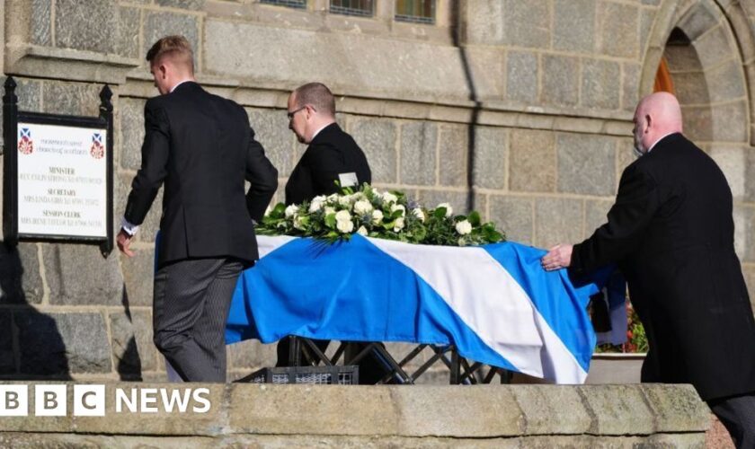 Alex Salmond's funeral takes place near family home