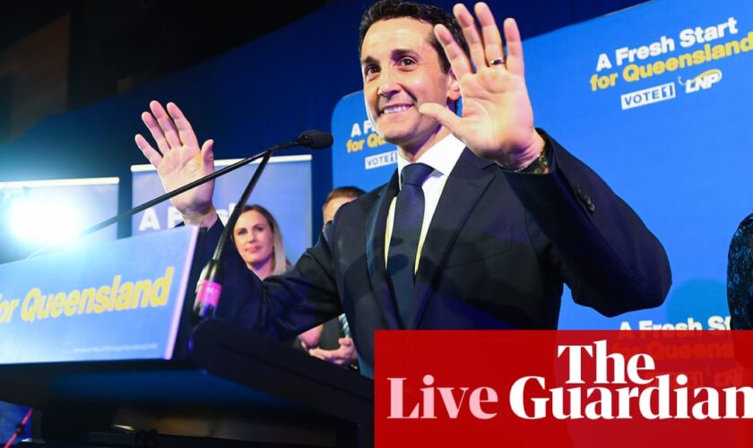 Australia news live: Crisafulli celebrates ‘fresh start’ for Queensland in election win; PM calls Chogm a successful meet