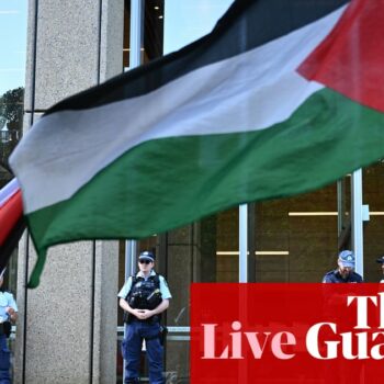 Australia news live: pro-Palestine protesters plan vigil on Monday as NSW force vows ‘high visibility’ policing of Sunday rally