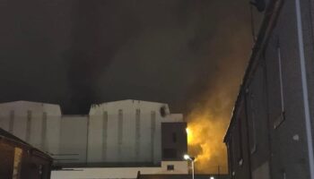 BAE fire: Residents's chilling fears as huge flames and thick smoke billow from shipyard