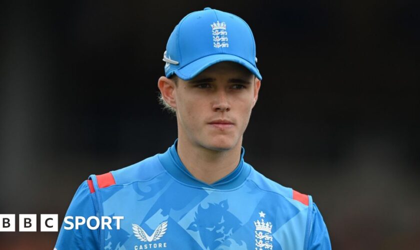 England's Jacob Bethell during ODI against Australia