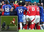 Chelsea's clash against Nottingham Forest descends into BRAWL with Neco Williams shoving Marc Cucurella into Enzo Maresca