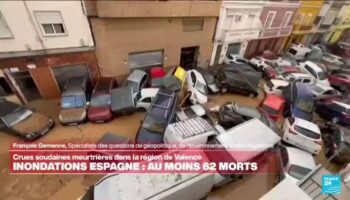 Crues en Espagne : un nouveau bilan fait état de 63 morts