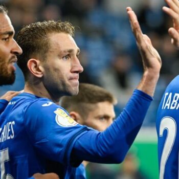 Hoffenheim steht im Achtelfinale des DFB-Pokals. Foto: Uwe Anspach/dpa