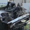 Four killed after speeding Tesla crashes into guard rail and explodes in fireball