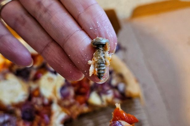 Fuming dad slams Pizza Hut after wife chips tooth biting down on screw baked into slice