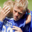 Eidur Gudjohnsen with son Andri as a child