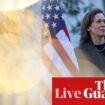 Harris takes narrow lead over Trump in new poll as swing states still tight – US politics live