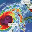 Hurricane Milton strikes Mexico as it thunders towards Florida with thousands of Brits still stranded after airports close and panic buying takes hold hours before once-in-a-century storm hits