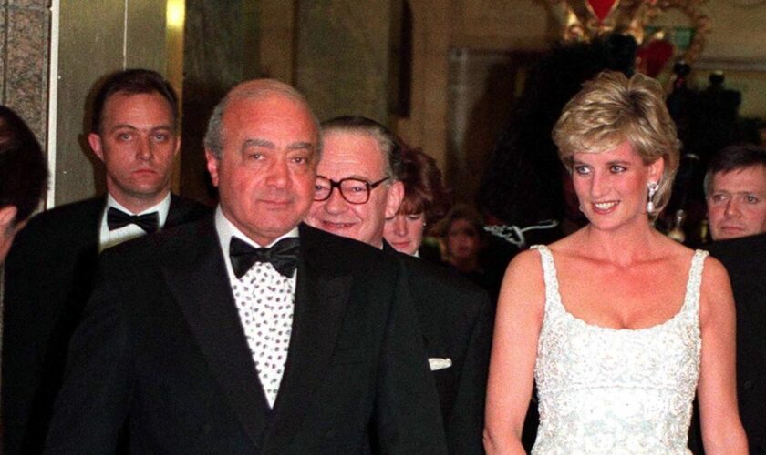 Mohamed Al-Fayed und Prinzessin Diana  in Harrods LAdy Di