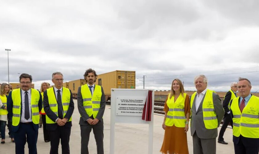 Inaugurada la Terminal Ferroviaria de la Plataforma Logística de Badajoz