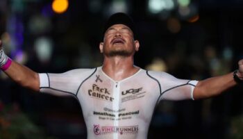 Ironman: Jonathan Pascual kämpft sich trotz Krebserkrankung ins Ziel