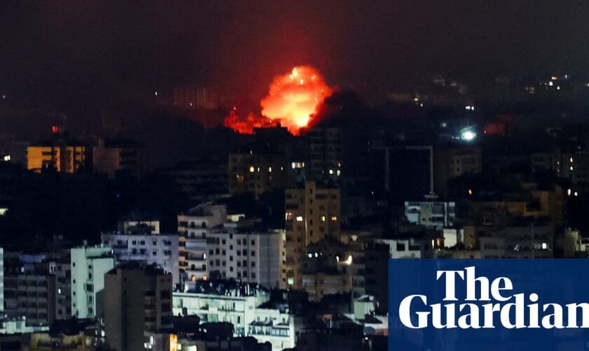 Israeli strikes kill six in central Beirut as blasts heard across Lebanon’s capital