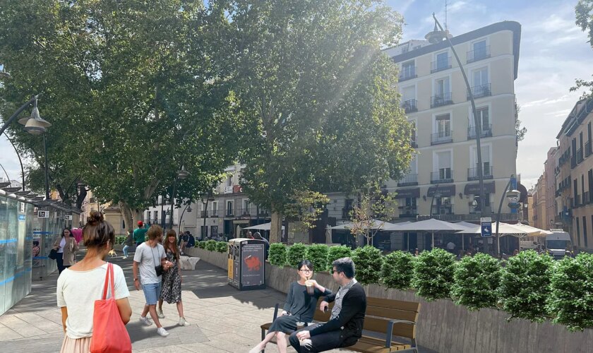 Jardines, luces nuevas y adiós a los espacios inseguros para intentar lavarle la cara a la plaza de Tirso de Molina