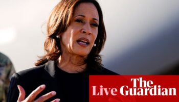 Kamala Harris seeks to gain election edge over Donald Trump with media blitz – US politics live