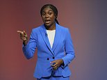 Kemi Badenoch warns Tories must 'stop being afraid' of championing capitalism and lashes out at 'identity politics' in conference speech - as she slams the way the party 'let down' the country on immigration and tax