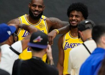 LeBron und Bronny James bei den Los Angeles Lakers: Vater und Sohn in einem NBA-Team