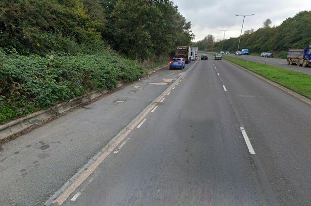 Manhunt after bogus cops use cars to ambush driver on motorway before shattering his jaw