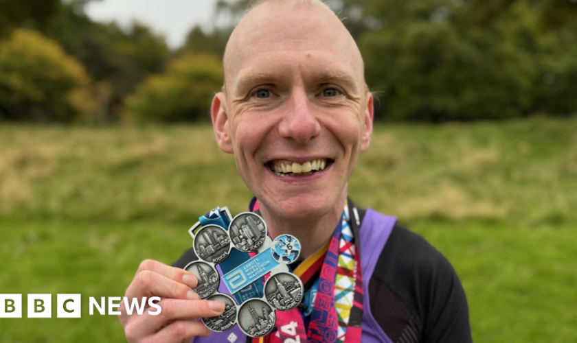 Marathon runner secures world record after completing global challenge