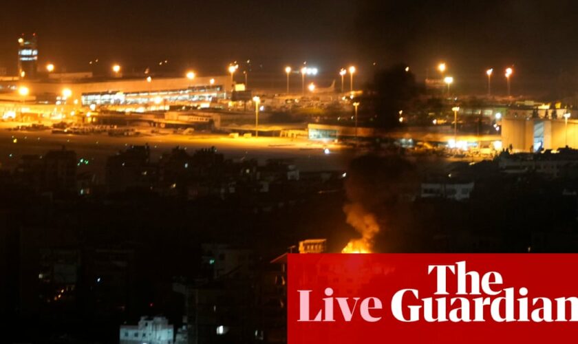 Middle East crisis live: Beirut strikes reportedly target potential Hezbollah leader; 18 killed in Israeli strike on West Bank, officials say