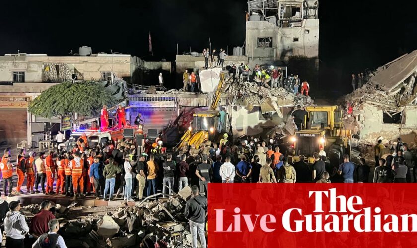 Middle East crisis live: Israeli airstrikes and tank advances reported in Lebanon