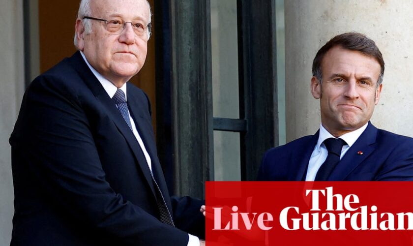 Middle East crisis live: Macron calls for end to fighting in Lebanon and criticises Israel incursion