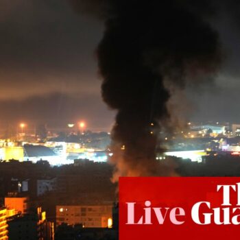 Middle East crisis live: heavy Israeli airstrikes hit Beirut as up to 18 reported killed in attack on Gaza mosque