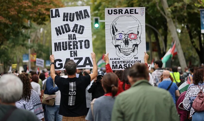 Miles de personas exigen en Madrid el fin del genocidio en Gaza