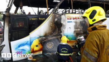 More than 20 children feared dead in Thailand bus crash