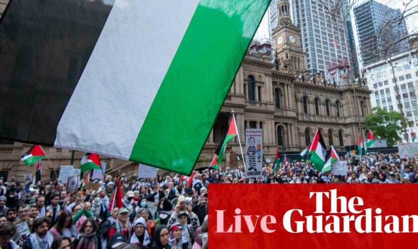 News live: thousands of pro-Palestinian supporters to rally across major cities; Australians evacuate Lebanon to Cyprus