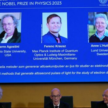 Nobelpreis für Physik geht an drei Teilchenforscher