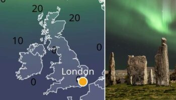 Northern Lights in UK as rare RED alert issued - exactly where you can see aurora borealis mapped