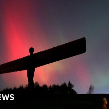 Northern Lights shimmer over UK in stunning photos