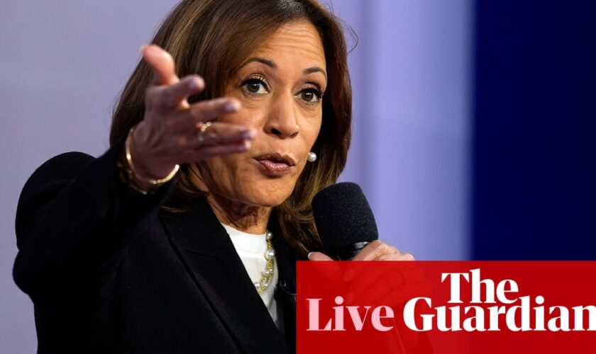 Obama and Springsteen to join Harris rally as Trump hits back at ‘fascist’ claim – US politics live