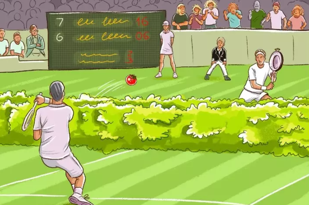 Only the brightest 3 percent of people can find all the mistakes in this tennis game