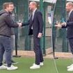 Prince William pairs a suit with white trainers as he heads to NFL event in London - so is he taking styling tips from Kate?