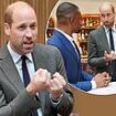 Prince William reveals Charlotte, George and Louis 'wrestle over the remote' as he meets BAFTA bursary fund recipients