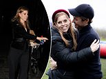 Princess Beatrice is pictured for the first time after announcing she's pregnant with her second child as she steps out at star-studded Chiltern Firehouse party