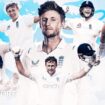 Joe Root celebrates a century