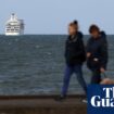 Stranded cruise ship finally leaves Belfast for round-the-world voyage