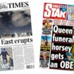 The Papers: 'Middle East erupts' and OBE for Queen's funeral horse