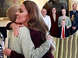 The hug that says 'I'm with you': Kate Middleton embraces young cancer-stricken photographer at Windsor Castle in poignant first pictured engagement